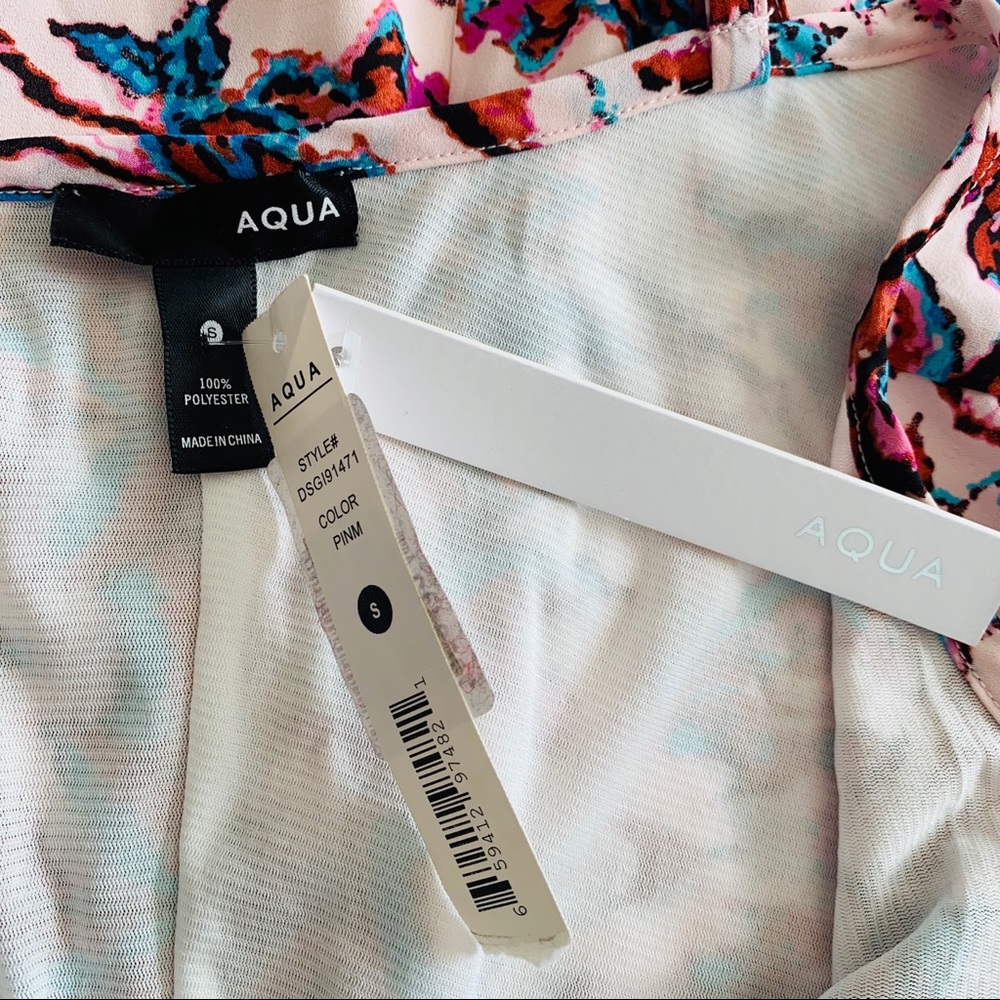 NWT Aqua Loose Fit Babydoll Boho Dress - Picture 5 of 8